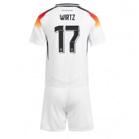 Nemecko Florian Wirtz #17 Domáci Detský futbalový dres ME 2024 Krátky Rukáv (+ trenírky)